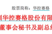 东华摘易华控赛格董事长、董秘、副总经理三高管同日辞职