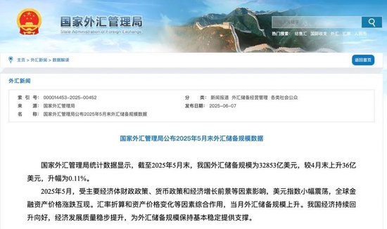 央(⏫)行公布最新官方储备资产数据！“(🦉)囤”黄金仍是大方向